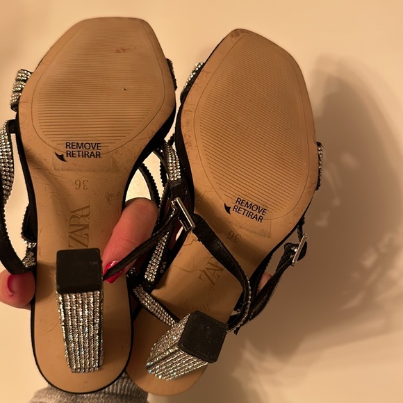 NEW Zara sparkling sandals - Picture 5 of 5